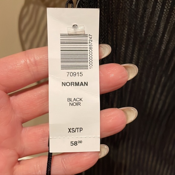 Aritzia Babaton Sheer Pinstripe Top - Brand New With Tags - Picture 5 of 7